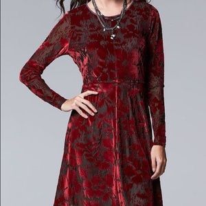 💥Flash Sale-SimplyVera Burnout Velvet Dress